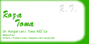 roza toma business card